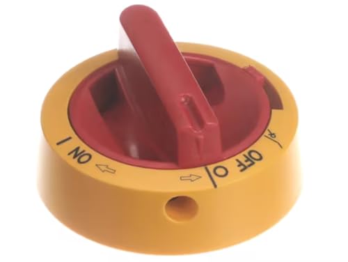 12SL LK10ULYR Selector Handle, Door Interlock, Red/Yellow