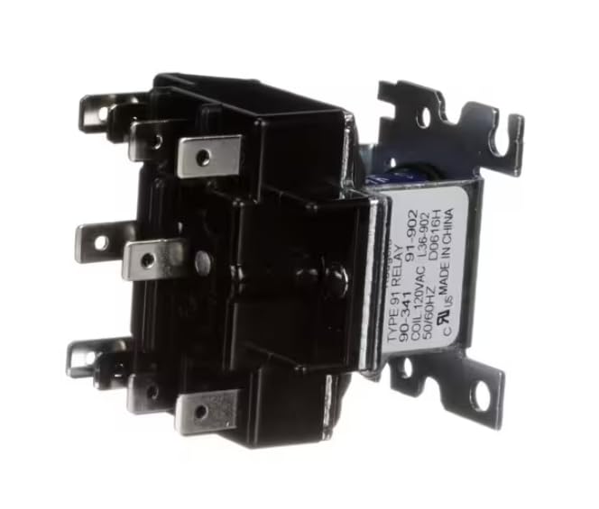 Fits Alliance Laundry Systems 91-902 D0616H Relay, 120V 50/60HZ Coil, DPDT for AT120CSH, AT120FG, AT170CSH