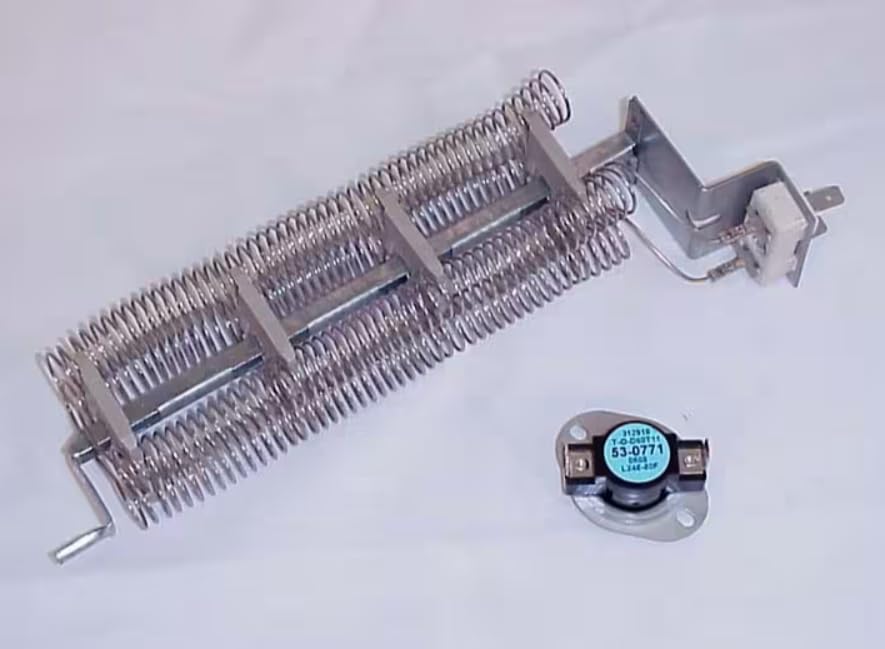 53-373 1 T-O-D 60T11 53-0771 2102 Element/Hi Limit Assembly, 240 Volt, 4750 Watt, Dryer for PYET444AYW, PYE2200AKW, CDE22B8V