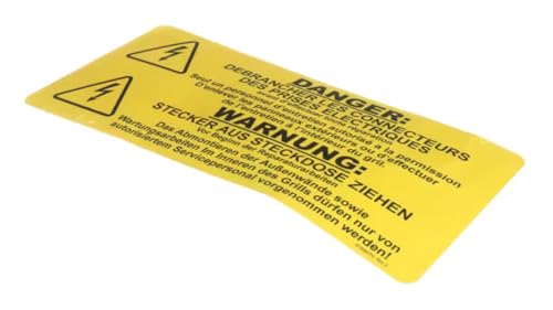 Fits Taylor 072658-FG REV. 2 Label, Warning, Grill, F/G