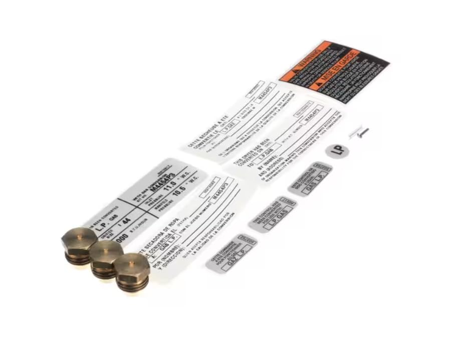 Fits Alliance Laundry Systems 503754 M410917 M414582 M414590 M410096A17 Conversion Kit, Propane for KT075N, HH075R, HH075N