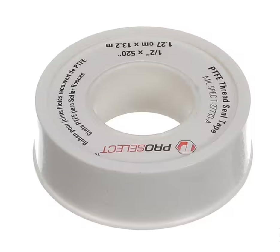 Fits Duke T-27730-A Tape, PTFE, Thread Seal, 1/2" x 520", White