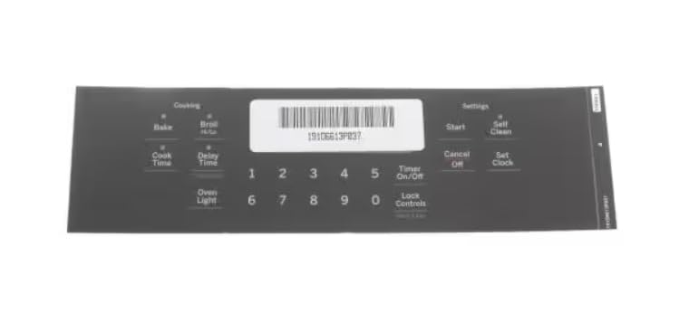 191D6613P037 FACEPLATE GRA C for JD630ST1SS, JD630ST2SS, JD630STSS