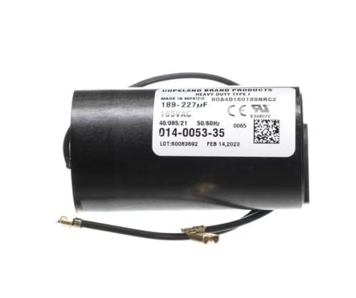 Fits Taylor 40/065/21 0065 60083692 Capacitor, Start, 165 Volt, 50/60HZ, 189-227uF for 16-F, 16-Fp, AFD-280E