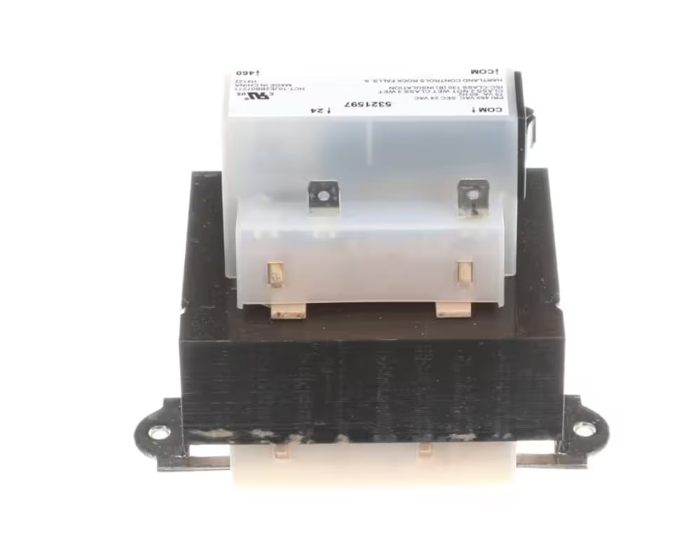 Fits York HCT-10JE2B07271 H4122 Transformer, 460 to 24 Volt, 50/60HZ, 75VA for D2NA060N09006, YZH04812C, XYE08A2B3AA1A111A2