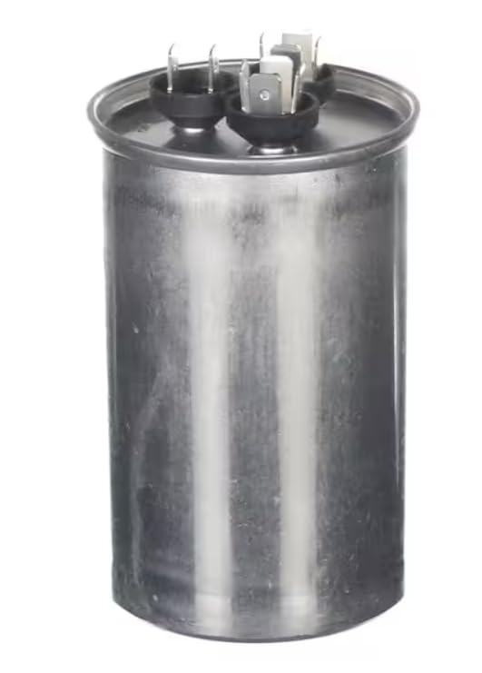 Fits Rheem GCSRD450100J5 Capacitor, Dual, 45/10uF, 440VAC, 50/60HZ, Round for 13PJA30A01, 13PJA18A01, SC13AJN60A01