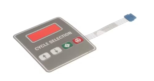 Fits Alliance Laundry Systems 340614 SWITCH MEMBRANE SN HC GRAY PKG for HC18SN2, HC20SN2, HC25SN2
