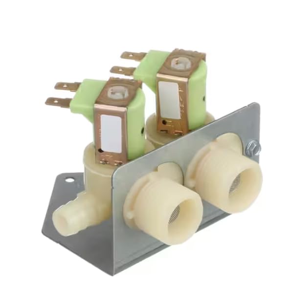 k-78003-2 W10465728 358C20 Solenoid Valve, Water Inlet, Dual Coil, Washing Machine for 3LWTW4740YQ0, 3LWTW4800YQ0, 3LWTW4840YW0
