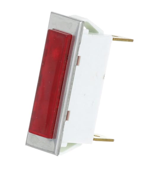 2052 3W 125V Hat Flat Red Signal Light for Accutemp ACGCTRS-16, Crown STEAM ACGCTRS-16, Frymaster MJ-40