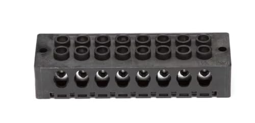 Fits Pitco 14004-8 Y01 Terminal Block, 8 Post Element, 90A, 600V, Black, TB3 for E12, E14, E14B