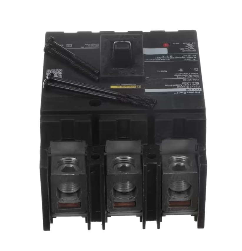 Fits York QD100 P-2159 21314 SN212564672012 Circuit Breaker, 3 Pole, 100A/25kA, 240V, 50/60Hz, 40/75 Degrees C for ACP048G1101032, BCUP-W036A, BQ060E20B2TAA1A