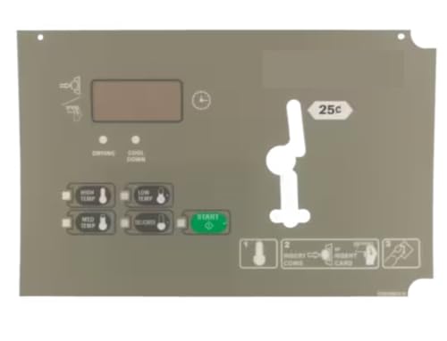 Fits Alliance Laundry Systems 702580* Overlay Hb Bc/Bx Text Sng for HA025L, HA025N, HA030L