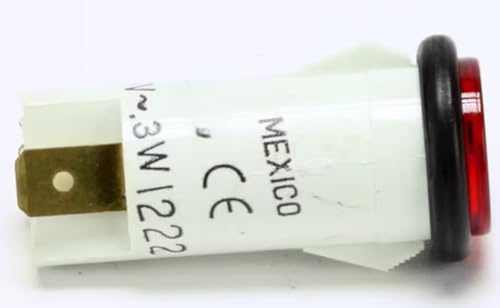 125V 3W I222 Indicator Lamp, Red, 125V for C-13, C-15, C-17