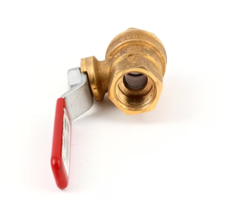 Fits Pitco 5G BR9 Water Valve With Handle, 3/8", Brass for SSPE14, PE14D, RS14D