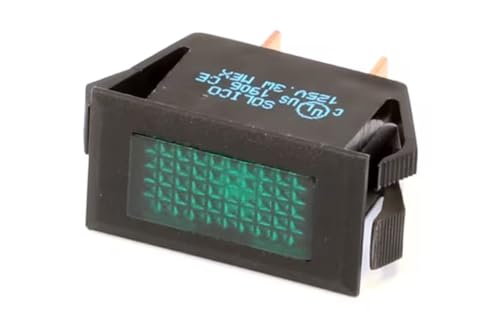 Fits Newco 1906 CE 125V. 3W Indicator Light, Ready, Green, 125 Volt for FC-3, NKT3-NS4, CX Touch