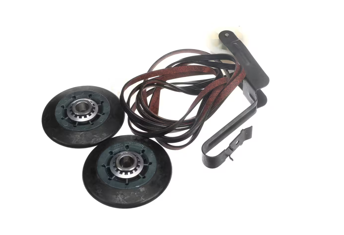 Whirlpool W10314171 Dryer Maintenance Kit, Belt/Idler Pulley/Drum Support Rollers/Roller Tri-Rings/Clip