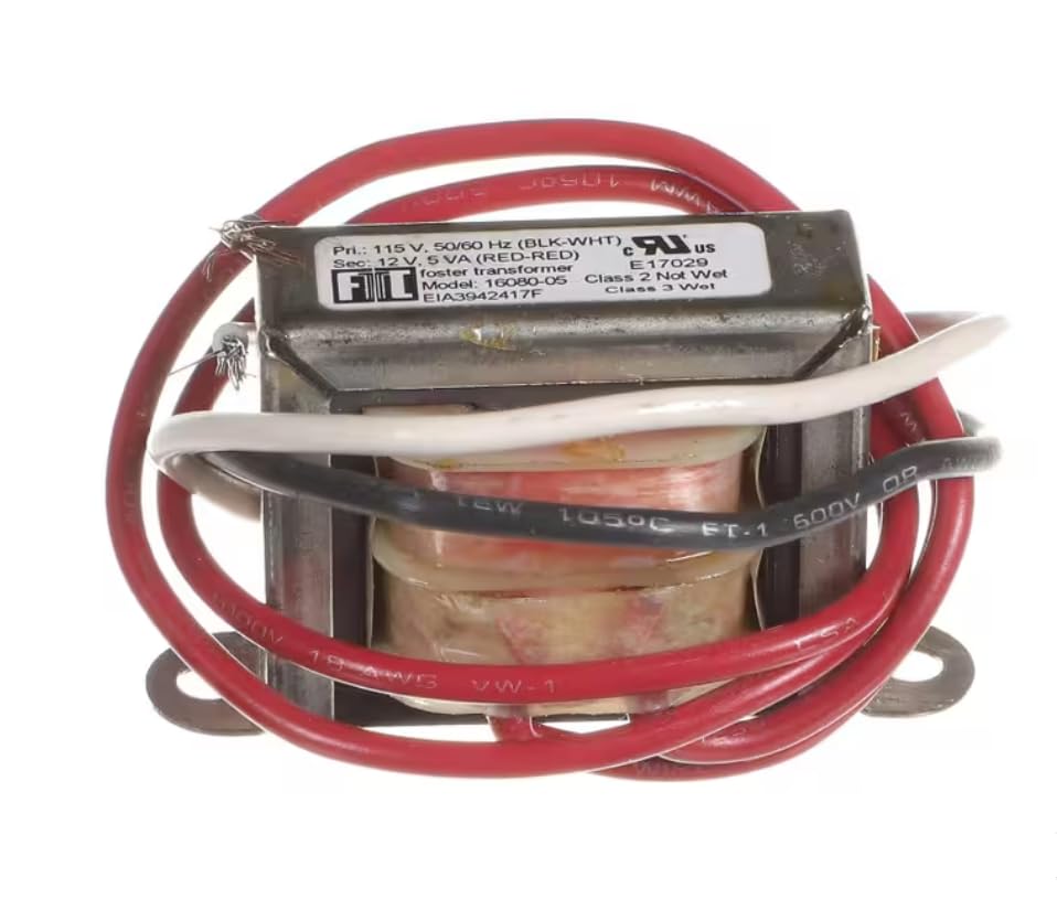 Fits Kolpak 16080-05 EIA3942417F Transformer, Primary 115V Secondary 12V, 5VA