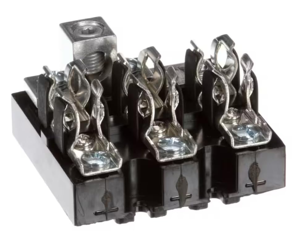 T13195-301FS Fuse Block/Holder with Lug, 3 Pole, 60 Amp, 300V for C-18, C-36, C-39