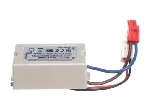 Fits Kelvinator TR-LD0606 E350222 181002190315-24-6. 7 LED Power Supply, 100-240VAC Input, 24VDC Output, 50/60HZ for KCHBB48G, KCHBB48S, KCHBB48SS