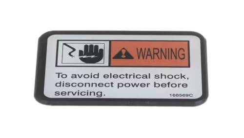 Fits Henny Penny 168569C Label, Warning, Disconnect Power for OXE-100, PXE-100