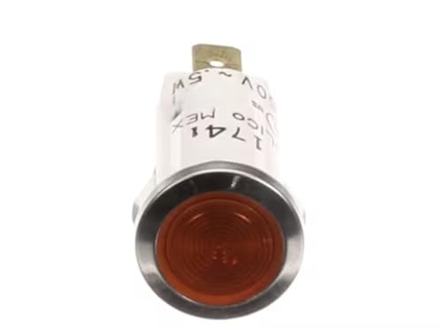 Fits Vulcan Hart 1741 250V-.5W Indicator Light, Amber, Round, 250 Volt for 1000-AD-SS, 1000-AD-SS-IS, 1000-IS