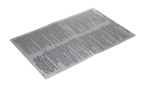 Fits Taylor 057065 REV. 0 Decal, Manual Cleaning Frequency