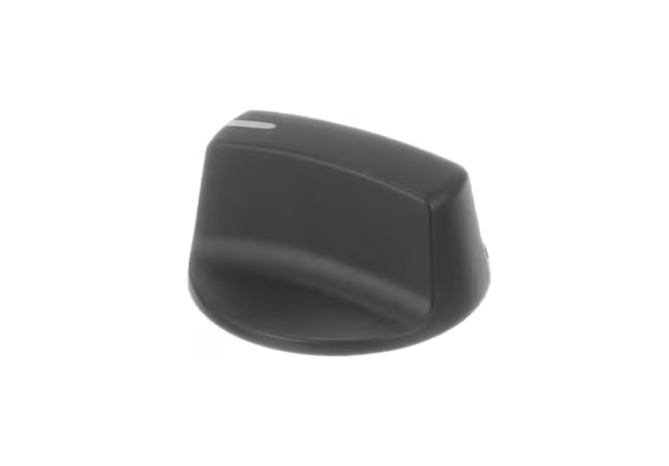 KIP-5A58 3191323 3191319 Control Knob, Black with White Indicator Line, Gas Cooktop
