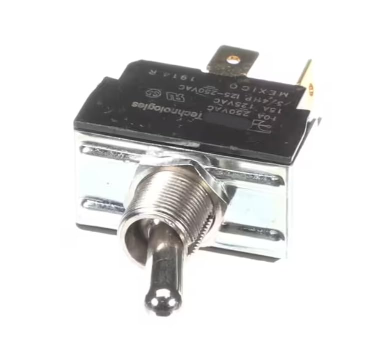 Fits Continental Refrigeration 1914 R 10A 250VAC 15A 125VAC 3/4HP 125-250VAC Toggle Switch, Light, On/Off