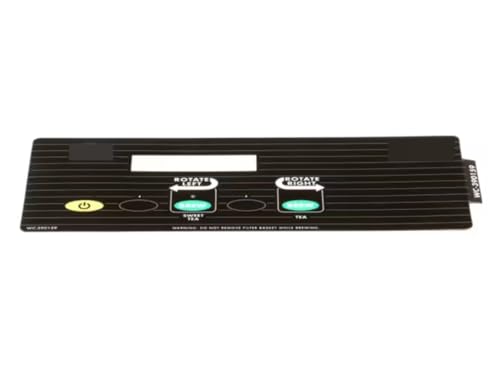 Fits Wilbur Curtis WC-390159 Label, UCM Overlay, RSTB, 1 Batch, Curtis Logo, Black, Sweet Tea Brewer for RSTB
