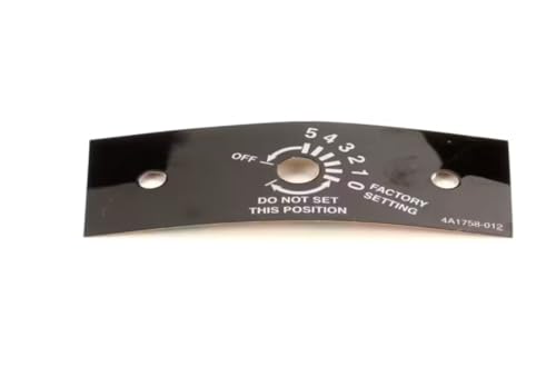 4A1758-012 Control Label for CF1A-FS, CR1A-FS, KM-1200