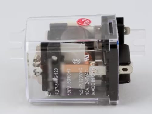 Fits Glastender T010 1142 Relay, Evaporator Fan, 120V, 50/60HZ for MF24, MF24-B2, MF36