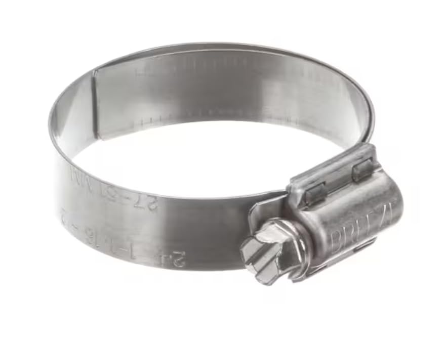 27-61 MM 24 1-1/16-2 Hose Clamp, Worm Wheel with Liner, Stainless Steel for HCWBI-5DA, 3CS2-4B, 3CS2-3