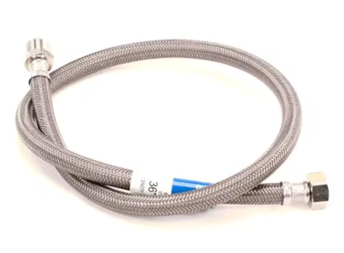 Fits T&S Brass 26613174075 Flexible Hose, Stainless Steel, 36' for 013121-45, B-0113-ADF10-BR, B-0133-ADF10-BR
