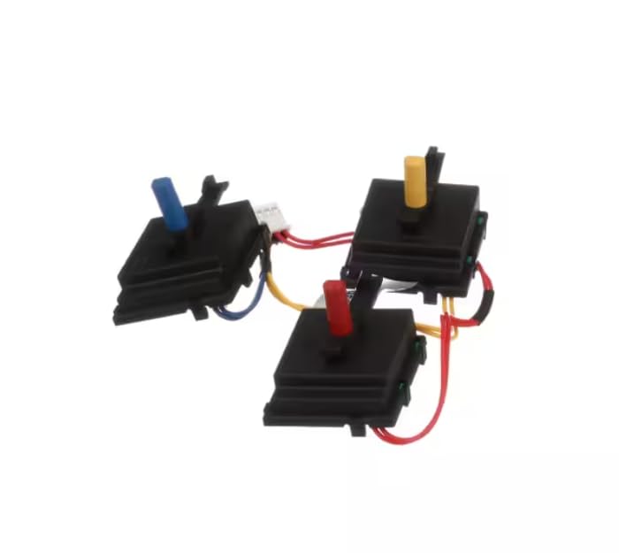 233D2456P004 RS28-CA1A-4C 2041 233D2456P002 RS28-CA1A-25 2050 Selector Switch Assembly, 3-Switches with Harness, Washer-Dryer Combo for GUD24ESSM0WW, GUD24ESSM1WW, GUD24ESSMWW