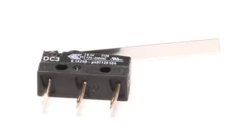 Fits Henny Penny DC3 0.1A250-40T120 5E4 Microswitch with Actuator Lever for HHC-998, HHC-993, AHC-990