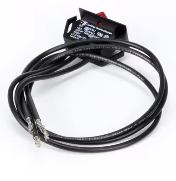 1244 R E51583 Rocker Switch, On/Off, 10A, 125V, Lighted, SPST for GRS-18, GRS-18-A, GRS-18-B