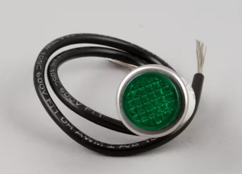 Fits Nieco 1208 28V 1.2W Indicator Light, Green, 28 Volt for JF143, JF62, JF62-2