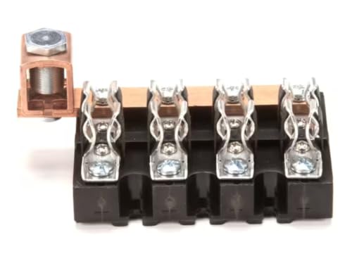 T13195-434FS Z44 Fuse Block/Holder with Ground Lug, 4 Pole, 60 Amp, 300V for C-45, C-54, C-58