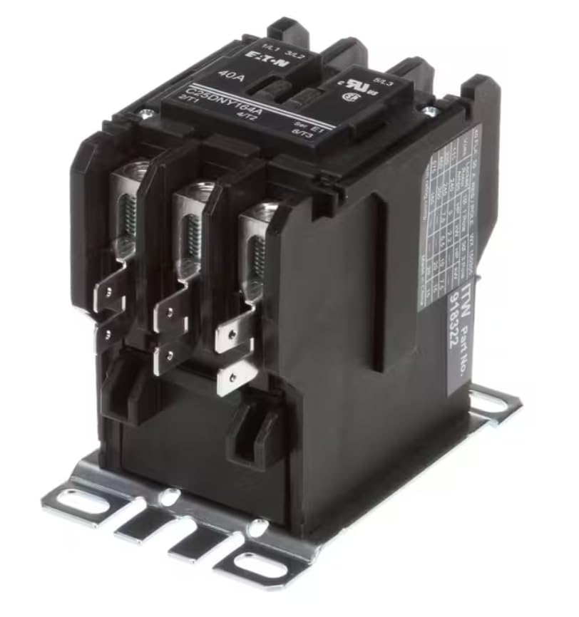 Fits Hobart 150305 Contactor, 110-120V, 40A, 3 Pole for CL44E, FT900, AM15