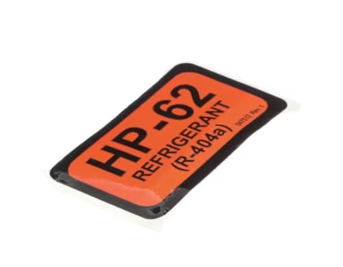 Fits Taylor 047512 REV.1 HP-62 Label/Decal, HP-62 (R404a) Refrigerant