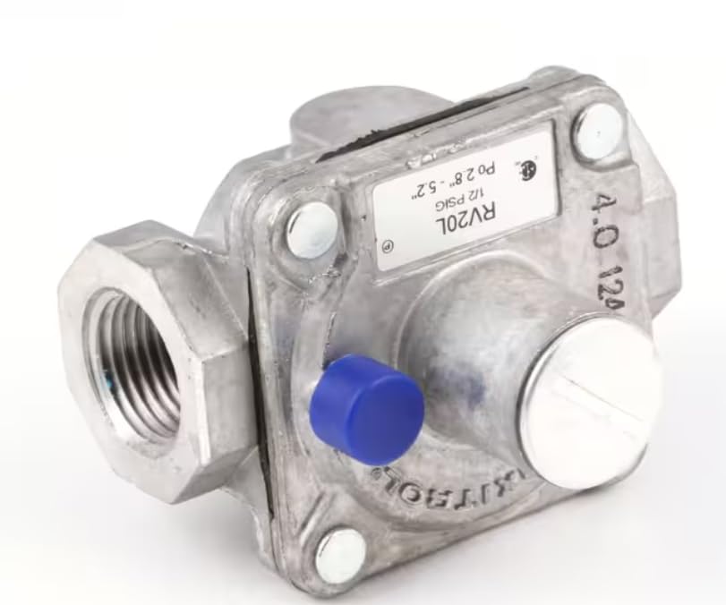 Fits Southbend Range 4.0 1241 39 1/2 psig PO 2.8" - 5.2" Gas Pressure Regulator, Natural Gas, RV20L for MRA-60, MRA-32, MRA-32W