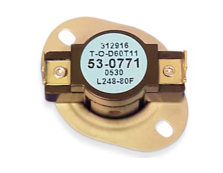 312916 2050 Hi Limit Thermostat, Dryer for AYE1200AKW, AYE2200AGW, CDE20C5