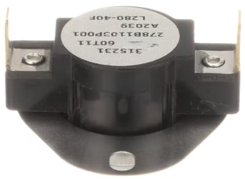 315231 T-O-D 60T11 278B1103P001 A2039 L280-30F Thermostat, Safety, Dryer for GUD27GESN0WW, GUD27GESNWW, GUD27GSPM0DG