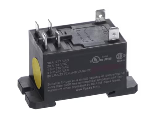 Fits Hussmann 61810-1 8A-2023-W27-A8 Power Relay, 120VAC Coil, 30A, Normally Open