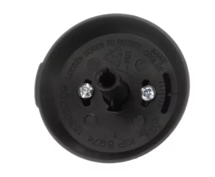 KIP 5974 183D5709 Knob, Oven Thermostat, Off-200-500-Broil, Black, Range