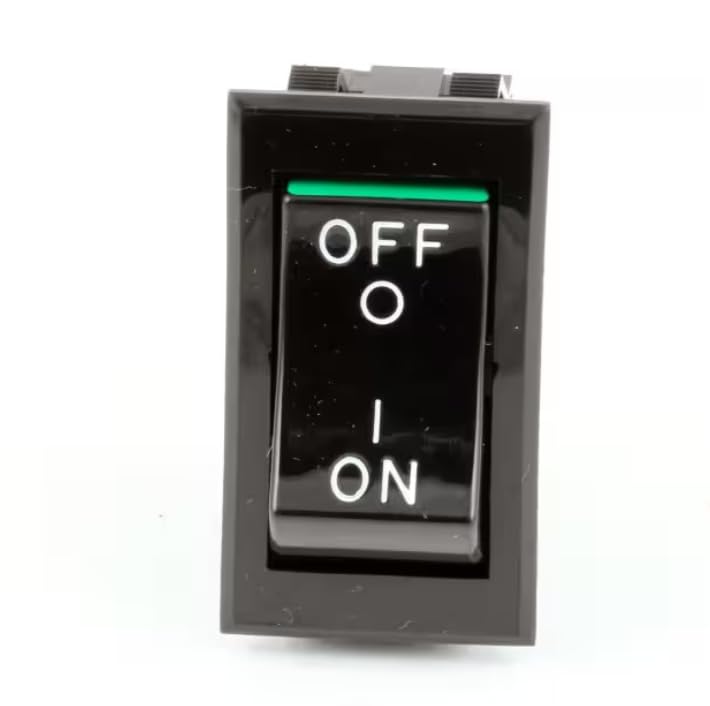 Fits Frymaster 1133 R 3A 250VAC 6A 125 VAC 1/4 HP Switch, Rocker, DPST, On/Off, TIG Series for FMCF, FMCFE, FMCFEC