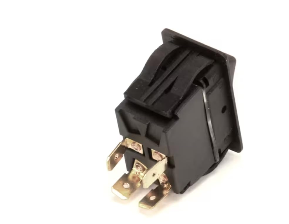 Fits Food Warming Equipment 20A 125V~ 15A 277V~ 2HP 110-250V~ 5E4 IP54 Switch, On/Off, Rocker, DPST, Black for LCH-6-G2, LCH-6-SK-LV-G2, P-60