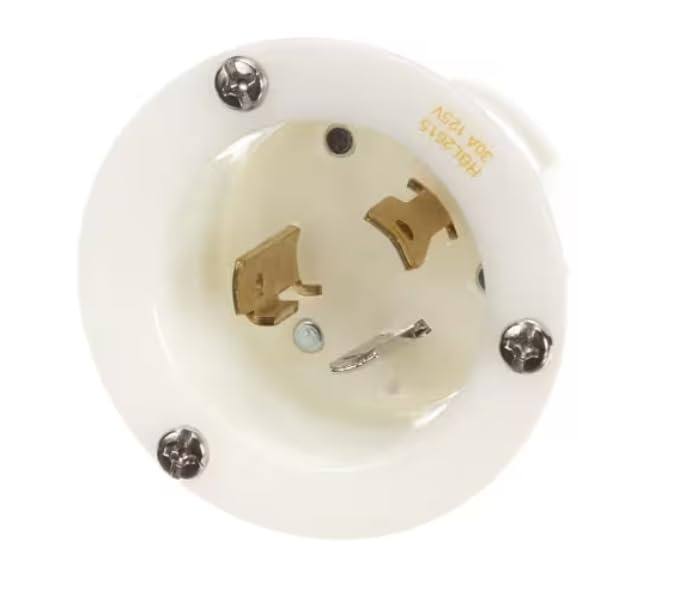 2615 30A 125V Twist Lock Plug, Male, 30 Amp, 125 Volt, 3 Wire
