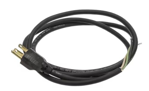 E19F 1332-051019 Power Cord with Plug, 18-3, NEMA 5-15P, 3-Wire, 5 Foot for CAB3-725, DIS-913ET, TG-2020H