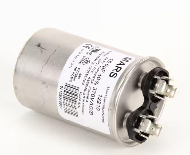 12210 685 32159240569 Capacitor, Run, 15MFD, 370VAC for RFH3-SSB, F-801MAH, CR1A-FS